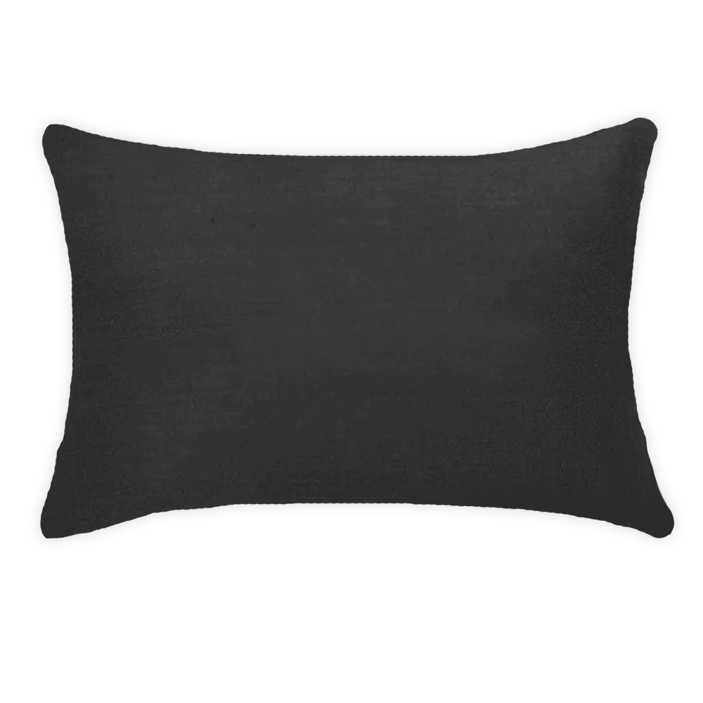Bandhini - Design House Outdoor Cushion Black / Lumbar 35cm x 53cm Outdoor Plain Cushion