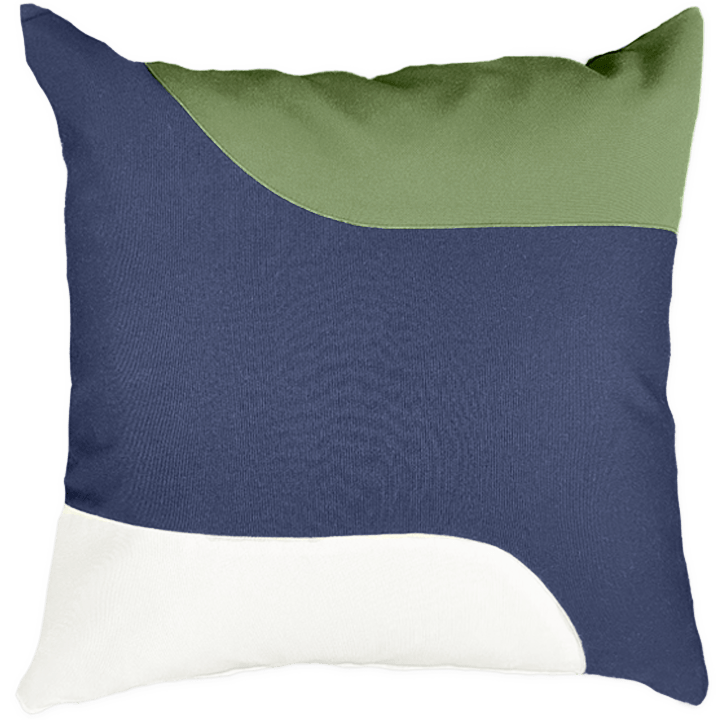 Bandhini - Design House Outdoor Cushion Navy and Green Outdoor Global - Earth Dunes Lounge Cushion 55 x 55cm