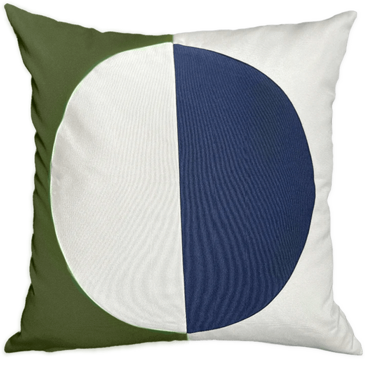 Bandhini - Design House Outdoor Cushion Navy and Green Outdoor Global - Earth Moon Lounge Cushion 55 x 55cm