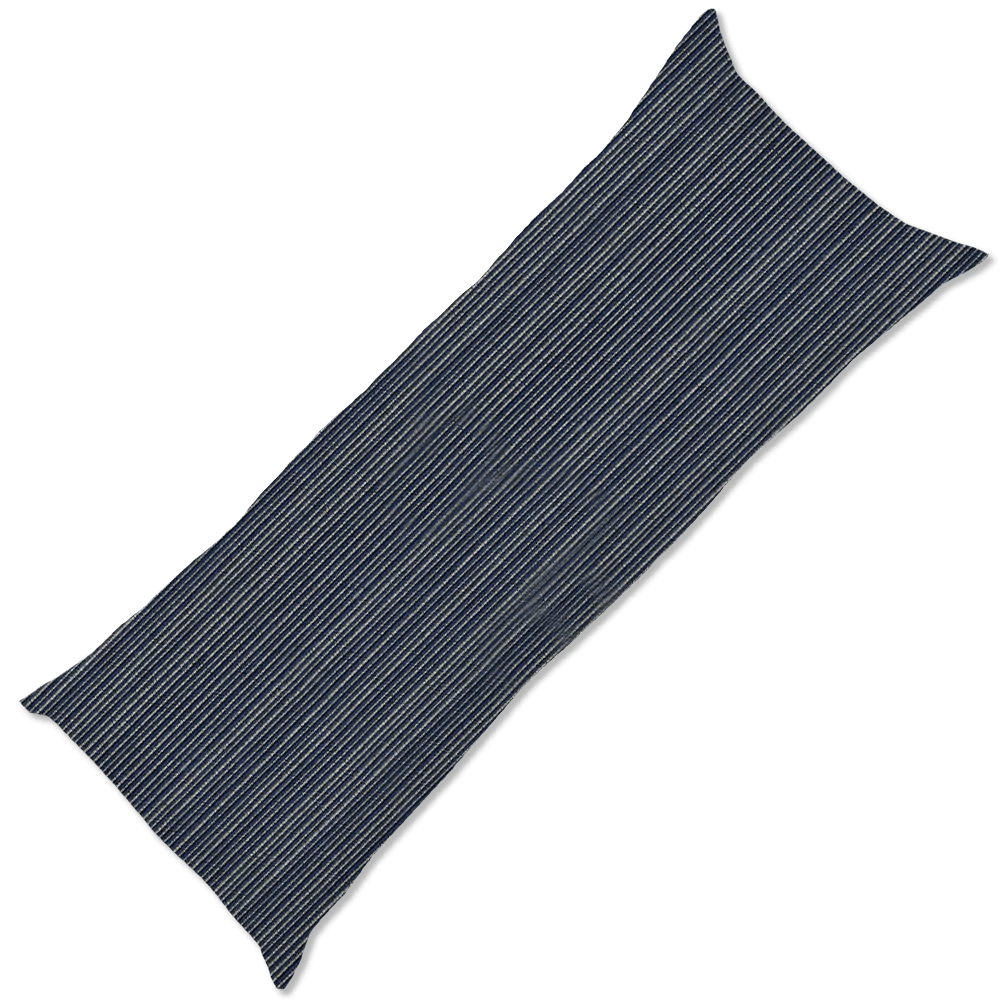 Bandhini Design House Outdoor Cushion Navy / Long Lumbar 35cm x 90cm Outdoor Nautical Stripe Cushion