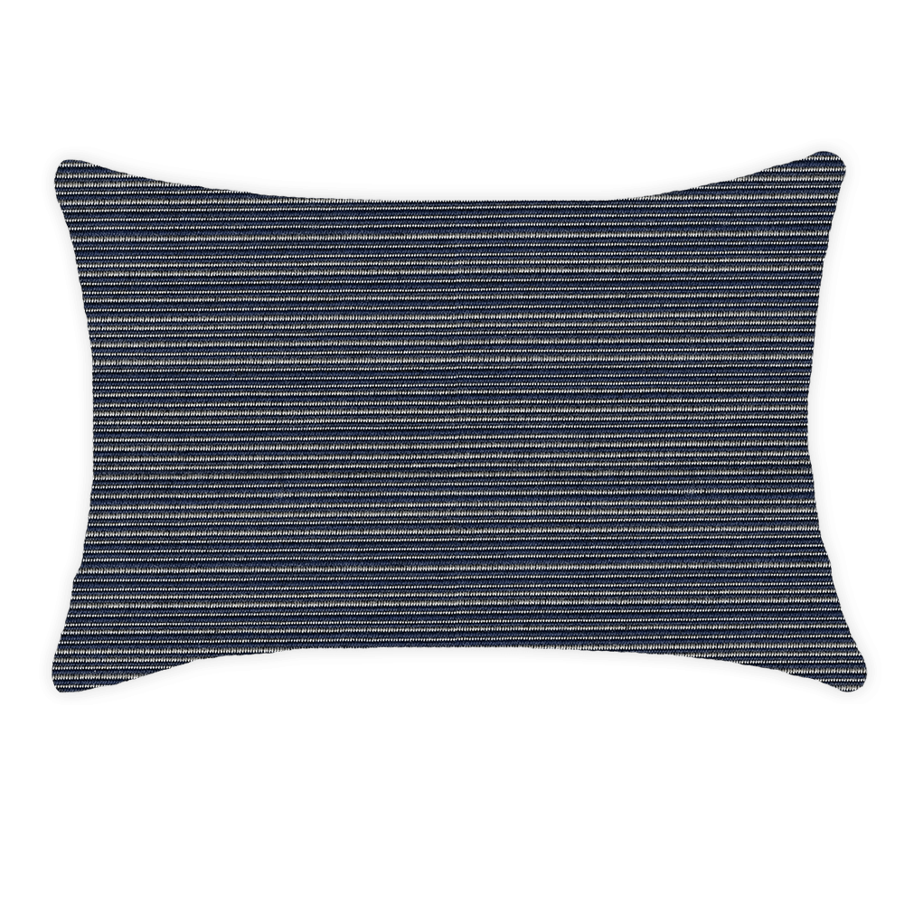 Bandhini Design House Outdoor Cushion Navy / Lumbar 35cm x 53cm Outdoor Nautical Stripe Cushion