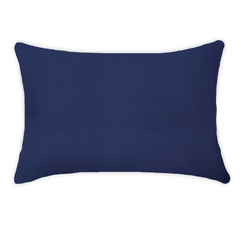Bandhini - Design House Outdoor Cushion Navy / Lumbar 35cm x 53cm Outdoor Plain Cushion