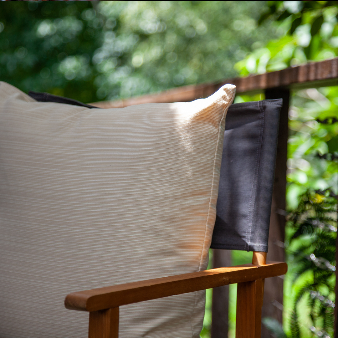 Bandhini Design House Outdoor Cushion Outdoor Nautical Stripe Lounge Cushion 55 x 55 cm