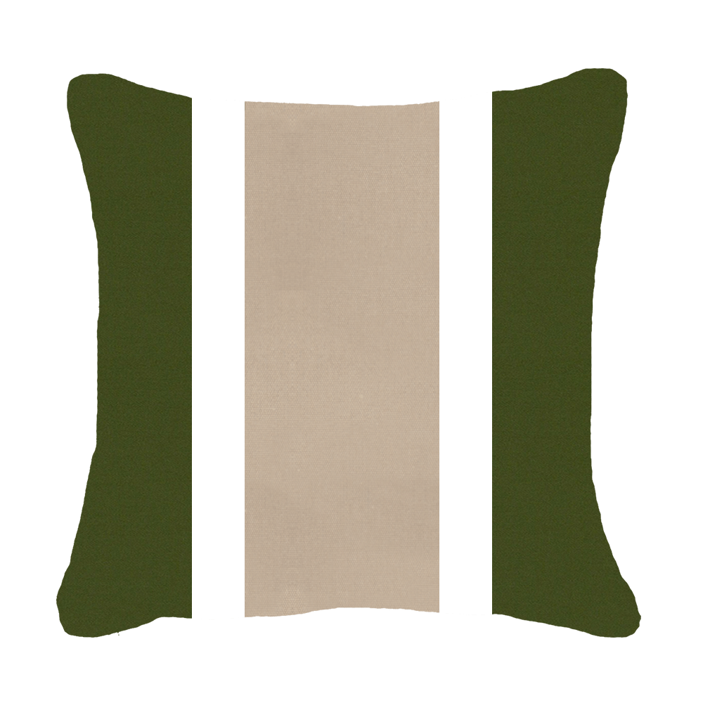 Bandhini - Design House Outdoor Green / 19 x 19 Inches Outdoor Raffia Medium Cushion 50 x 50cm