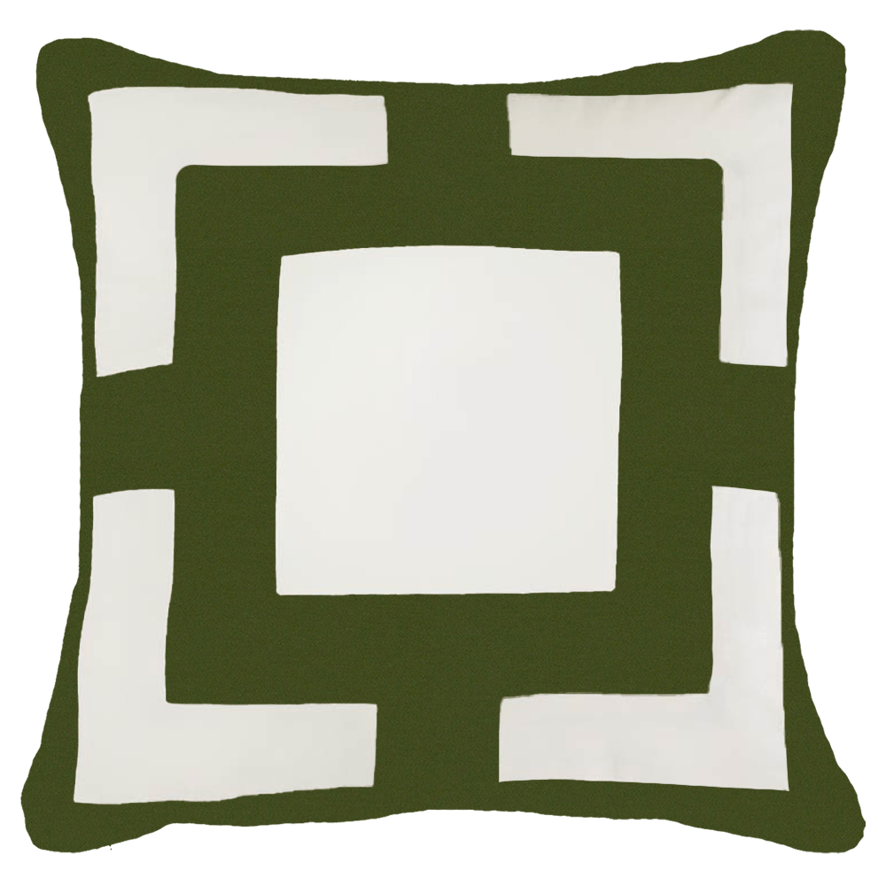 Bandhini - Design House Outdoor Green / 22 x 22 Inches Outdoor Panel Lounge Cushion 55 x 55cm