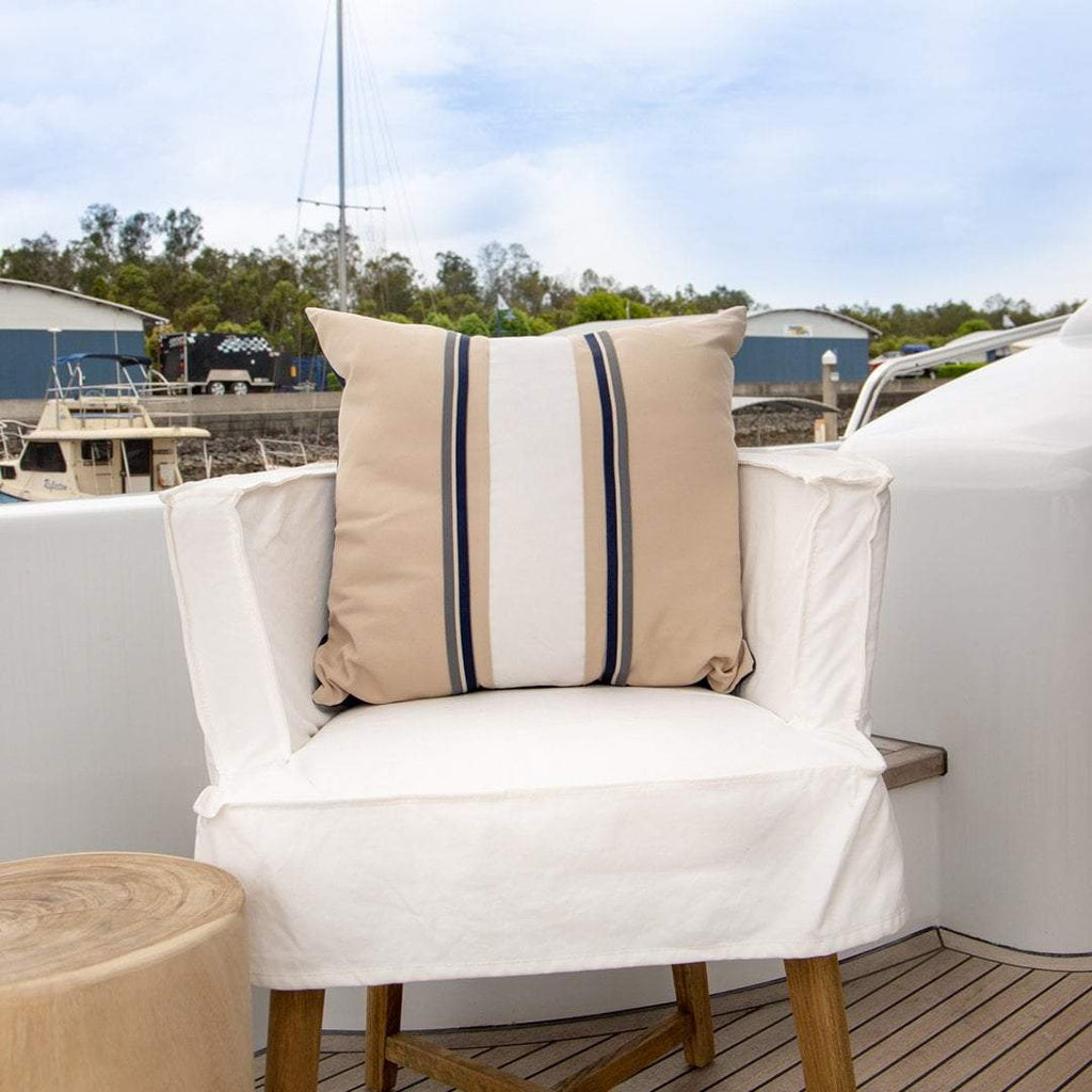 Bandhini Design House Outdoor Outdoor Nautical Charlie Lounge Cushion 55 x 55 cm
