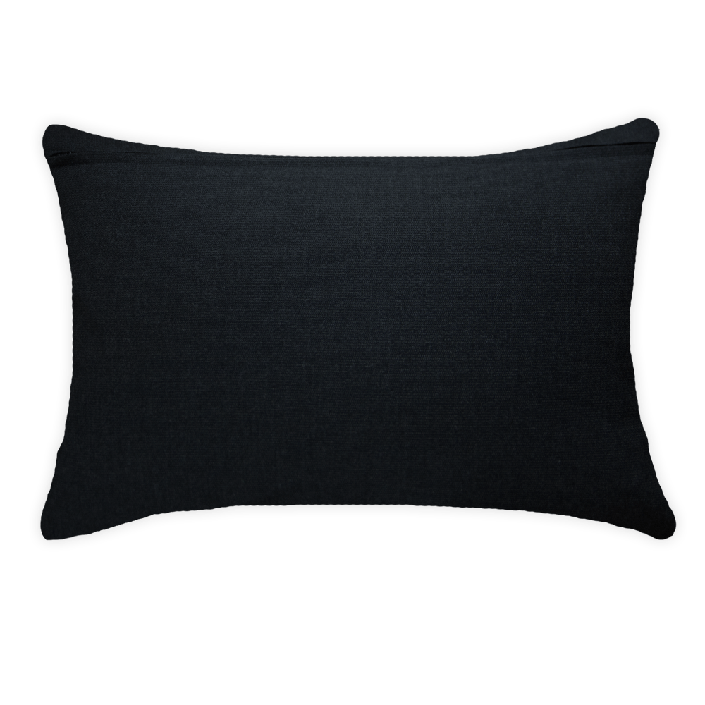 Bandhini Design House Outdoor Outdoor Nautical Juliet Black Lumber Cushion 35 x 53 cm