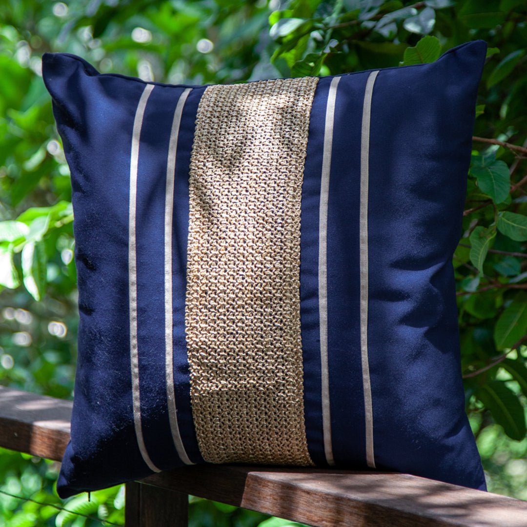 Bandhini Design House Outdoor Outdoor Nautical Juliet Lounge Cushion 55 x 55 cm