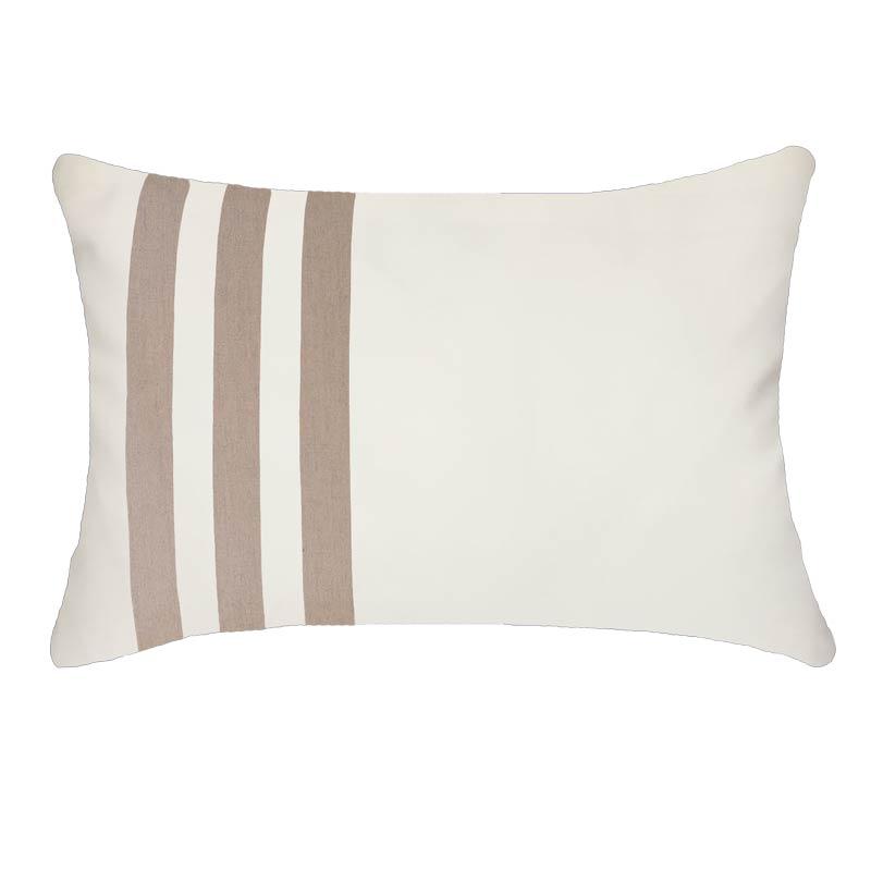 Bandhini - Design House Outdoor White / 14 x 21 Inches Outdoor Regent Strip Lumber Cushion 35 x 53 cm