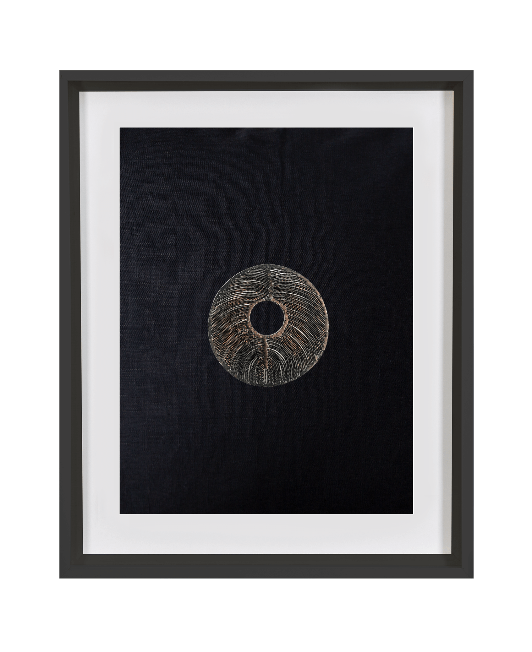 Bandhini Homewear Design Artwork Black Frame / 40 x 50 cm Disc Copper on Black Artwork 40 x 50 cm