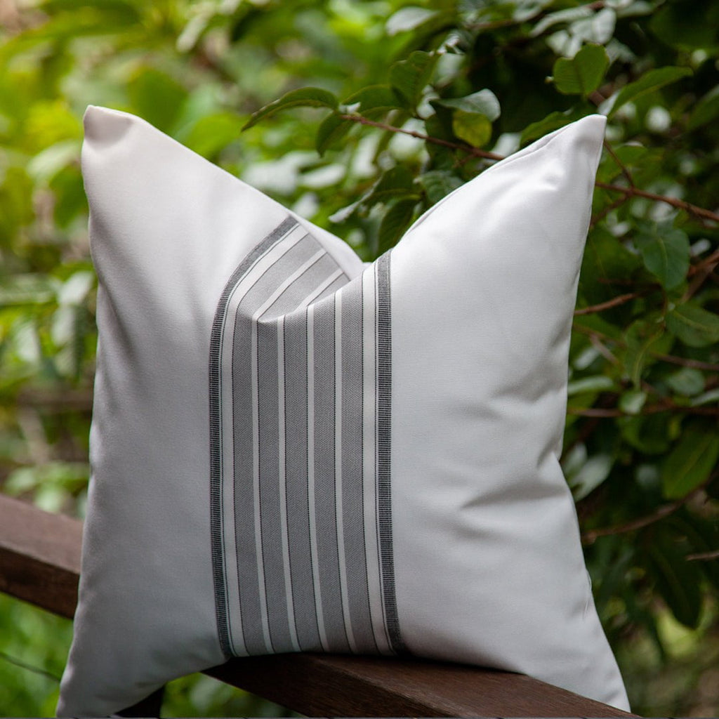 Bandhini Homewear Design Outdoor Cushion Outdoor Ticking Stripe Sash Medium Cushion 50 x 50cm